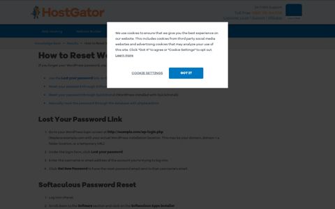 How to Reset WordPress Password | HostGator Support