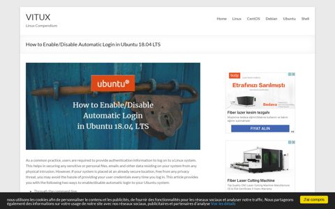 How to Enable/Disable Automatic Login in Ubuntu 18.04 LTS