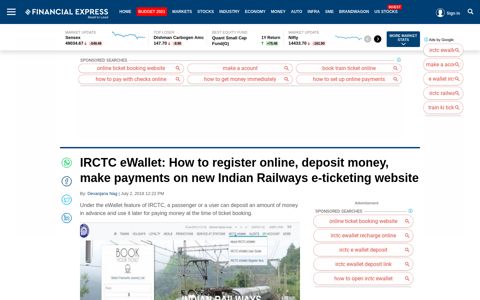 IRCTC eWallet: How to register online, deposit money, make ...