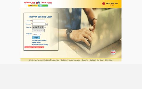 Finacle e-Banking:Internet Banking Login - Andhra Bank