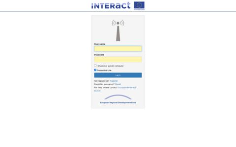 Interact platform - login