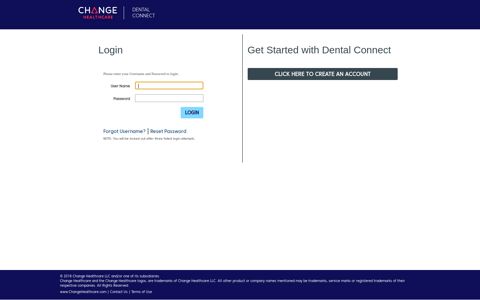 Login - Dental Connect for Providers
