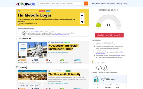 Hu Moodle Login - A database full of login pages from all over ...