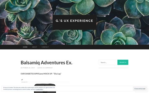 G.'s UX Experience
