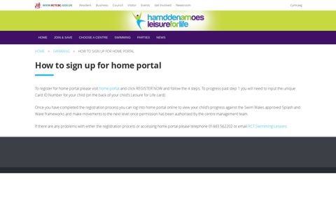 How to sign up for home portal