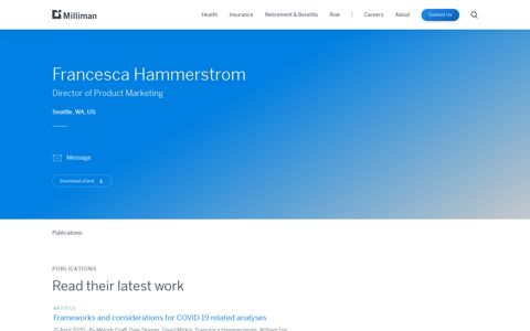 Francesca Hammerstrom - Director of Product Marketing