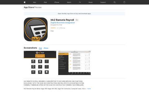 ‎hh2 Remote Payroll on the App Store