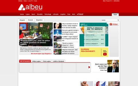 Albeu.com Mobil, i përshtatshëm për tu vizituar nga celularët tuaj