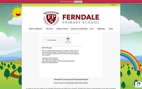 Google Classrooms - Ferndale Primary School