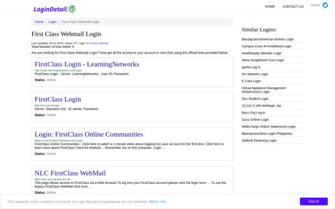 First Class Webmail Login FirstClass Login ... - LoginDetail
