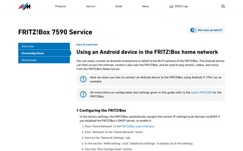Using an Android device in the FRITZ!Box home network - AVM
