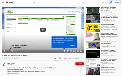 Schläge aus iBalis exportieren - Bayern - YouTube