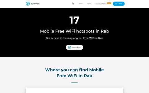 ▷ Free WiFi Hotspots in Rab | Wiman