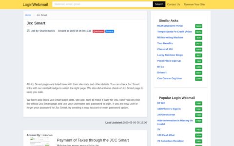 Login Jcc Smart or Register New Account