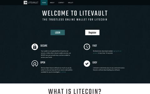 LiteVault - Secure Litecoin Web Wallet