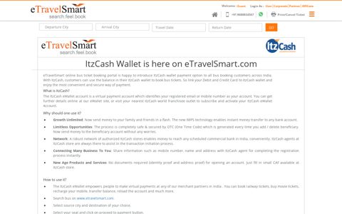 BOOK BUS TICKET with eTravelSmart using ItzCash wallet ...