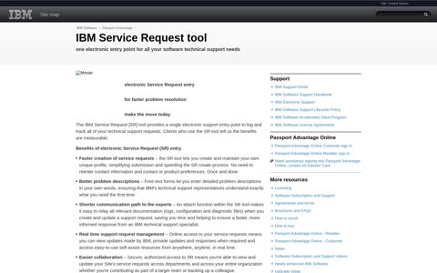 IBM Use the Software Service Request tool to get help for all ...
