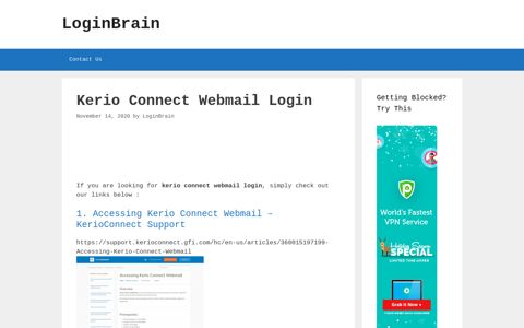 kerio connect webmail login - LoginBrain
