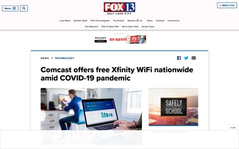 Comcast offers free Xfinity WiFi nationwide amid COVID-19 ...
