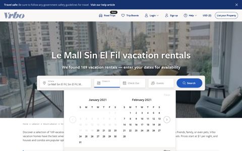 Le Mall Sin El Fil vacation rentals - Vrbo