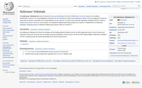 Hallertauer Volksbank – Wikipedia