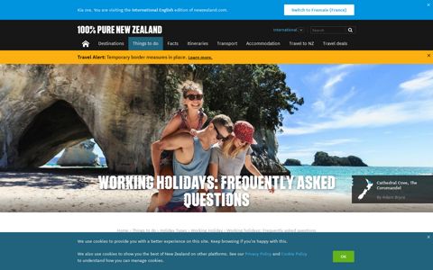 Working Holiday Visa FAQ | 100% Pure New Zealand