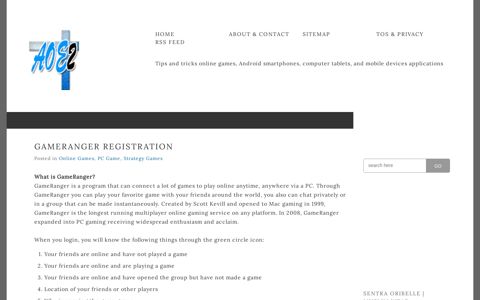 GameRanger Registration