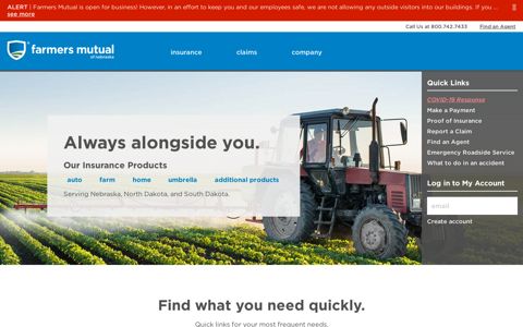 Farmers Mutual of Nebraska: Insurance for Your Auto, Farm ...