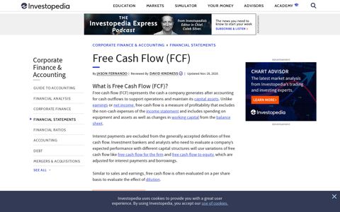 Free Cash Flow (FCF) Definition - Investopedia