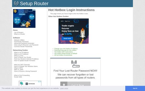 Login to Hot Hotbox Router - SetupRouter