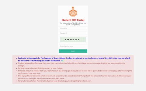 Student ERP Portal