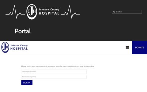Portal : Portal Login - Johnson County Hospital