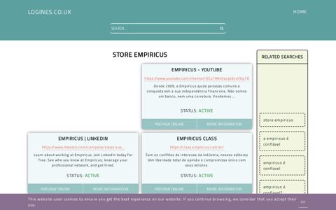 store empiricus - General Information about Login - Logines.co.uk