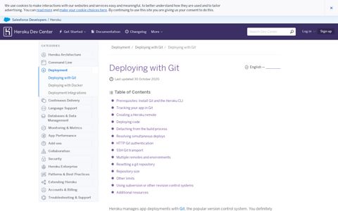 Deploying with Git | Heroku Dev Center