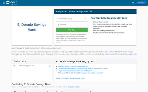 El Dorado Savings Bank | Make Your Auto Loan Payment ...