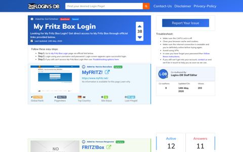 My Fritz Box Login - Logins-DB