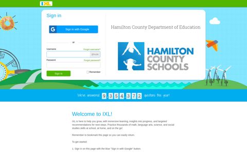 Hamilton County Department of Education - IXL