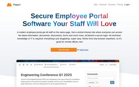 Employee Portal | Papyrs