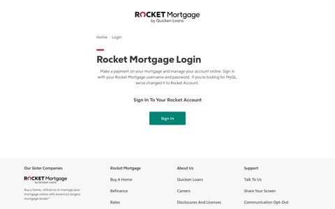 Sign In To Your Rocket Account | Rocket Mortgage