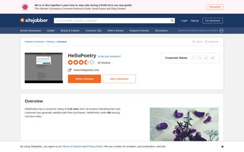 18 Reviews of Hellopoetry.com - Sitejabber