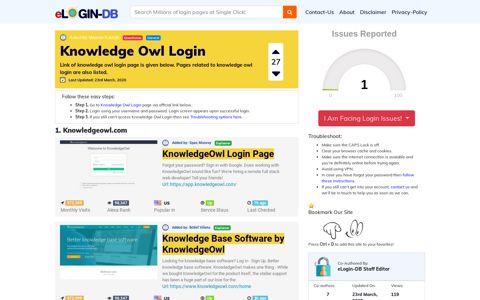 Knowledge Owl Login