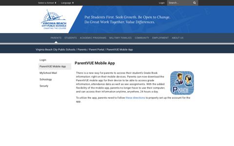 ParentVUE Mobile App - Virginia Beach City Public Schools