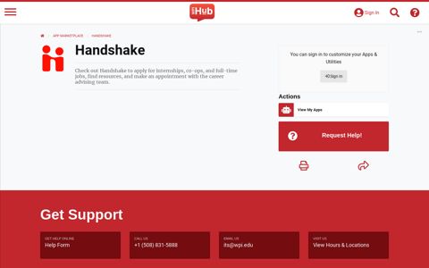 App | Handshake - The WPI Hub