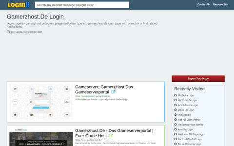 Gamerzhost.de Login | Accedi Gamerzhost.de