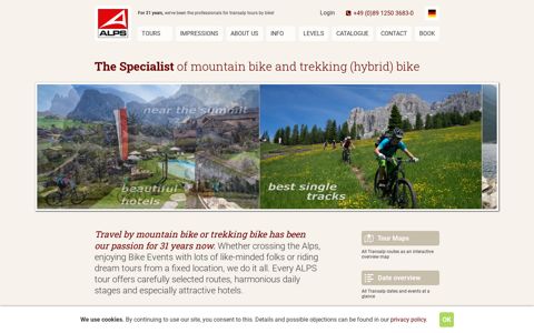 ALPS Biketours - Mountain bike tours - Transalp - Crossing ...