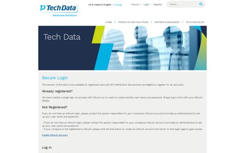 Secure Login - Tech Data