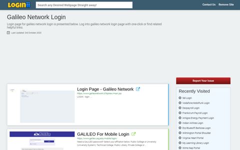 Galileo Network Login - Loginii.com