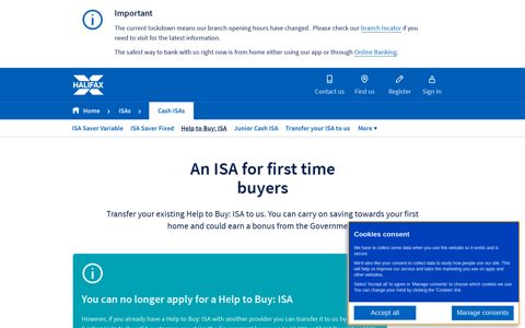 Help to Buy: ISA | ISAs | Halifax UK