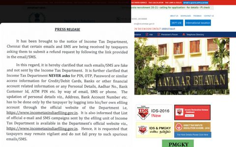 Income Tax Department | Tamil Nadu | India