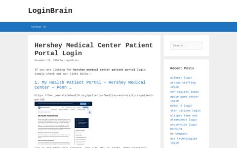 hershey medical center patient portal login - LoginBrain